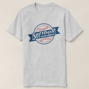 Honkbal opa, met rugprint t-shirt