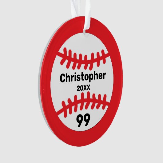Honkbal Ornament (voorkant)