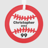 Honkbal Ornament (achterkant)