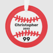 Honkbal Ornament (voorkant)