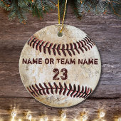  Honkbal Ornamenten met NAAM en NUMMER