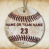  Honkbal Ornamenten met NAAM en NUMMER