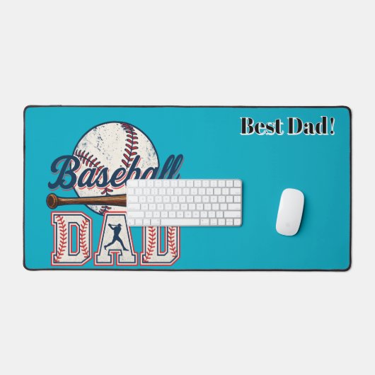 Honkbal, pa. Beste papa! Gepersonaliseerd Bureaumat (Keyboard & Muis)