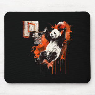 Honkbal Panda Beer Honkbal Speler Slam Dunk Muismat