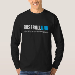 Honkbal Papa Grappig Schattige Vaderdag Gift T-shirt