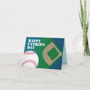 Honkbal Papa Happy Vaderdag Kaart