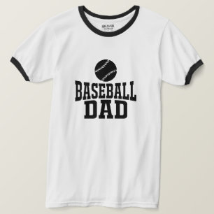 Honkbal Papa T-Shirt Custom Baseball T-shirt voor 