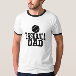 Honkbal Papa T-Shirt Custom Baseball T-shirt voor 