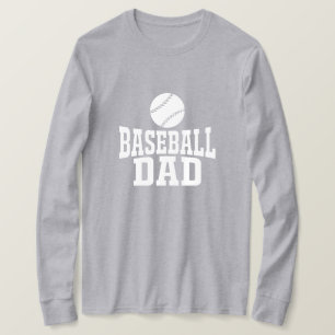 Honkbal Papa T-Shirt Custom Baseball T-shirt voor 