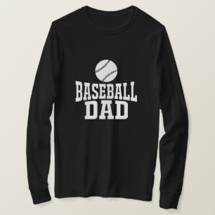 Honkbal Papa T-Shirt Custom Baseball T-shirt voor