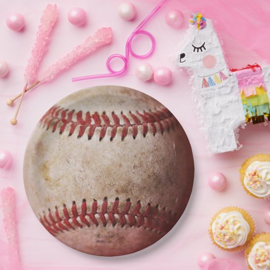 honkbal papieren bordje (Feest)