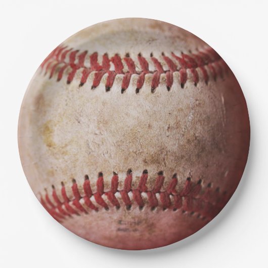  honkbal papieren bordje (Voorkant)