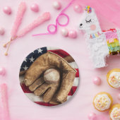  honkbal papieren bordje (Feest)