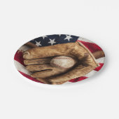  honkbal papieren bordje (Gekanteld)