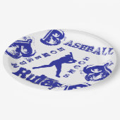 Honkbal Papieren Bordje (Gekanteld)