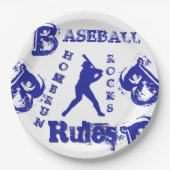 Honkbal Papieren Bordje (Voorkant)