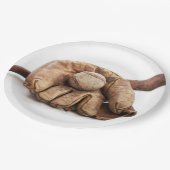  honkbal papieren bordje (Gekanteld)