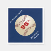 Honkbal Papieren servetten, 95e verjaardagsfeest Servet (Voorkant)