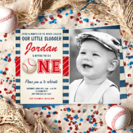 Honkbal Party Slugger Rookie Sport Boy Verjaardag Kaart