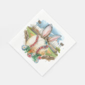 Honkbal Pasen thema Servet (Hoek)