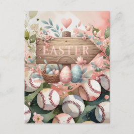 Honkbal Pasen Wenskaart Feestdagenkaart
