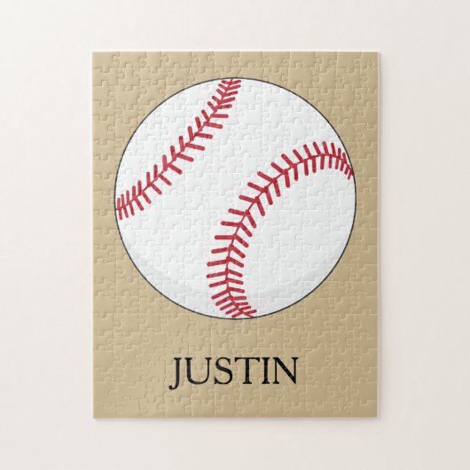 Honkbal personaliseren legpuzzel (Verticaal)