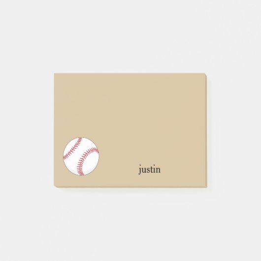 Honkbal personaliseren post-it® notes (Voorkant)