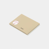 Honkbal personaliseren post-it® notes (Schuin)
