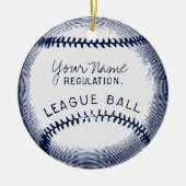  honkbal, persoonlijke bal keramisch ornament (Voorkant)