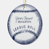  honkbal, persoonlijke bal keramisch ornament (Links)