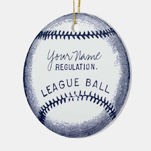  honkbal, persoonlijke bal keramisch ornament (Links)