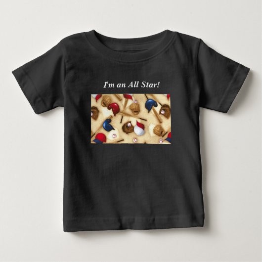Honkbal peuter trui T-shirt (Voorkant)
