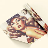 honkbal pin-up cadeaupapier