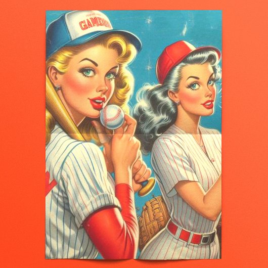  honkbal pin-ups tissuepapier