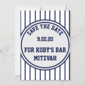 Honkbal Pinstripes Grote Magnetische Save the Date Magnetische Uitnodiging (Voorkant)