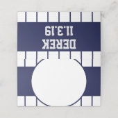 Honkbal Pinstripes Plaats Kaarten Plaatskaartje (Buitenkant ongevouwen)