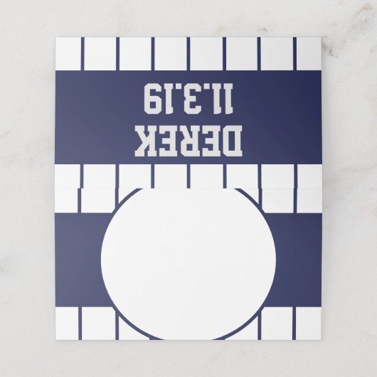 Honkbal Pinstripes Plaats Kaarten Plaatskaartje (Buitenkant ongevouwen)