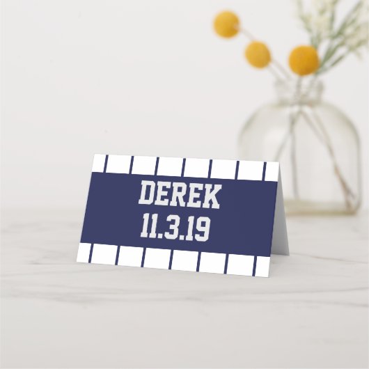 Honkbal Pinstripes Plaats Kaarten Plaatskaartje (Achterkant)