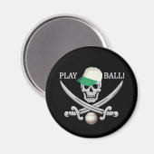 Honkbal Piratenmagneet Magneet (Voorkant / Achterkant)