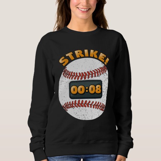 Honkbal Pitch Klok 15 Seconden Regel Batter Box Do Trui (Voorkant)