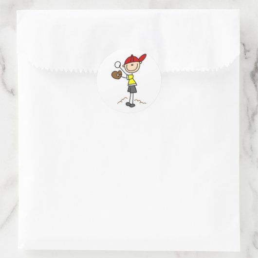 Honkbal Pitcher Sticker (Tas)