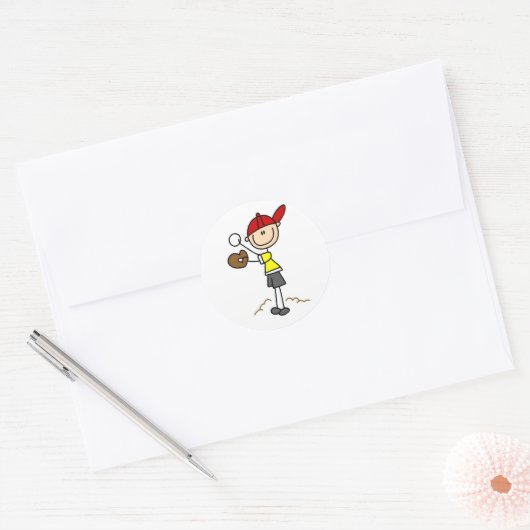 Honkbal Pitcher Sticker (Envelop)