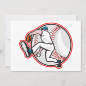 Honkbal Pitcher Uitnodigingen (Voorkant)