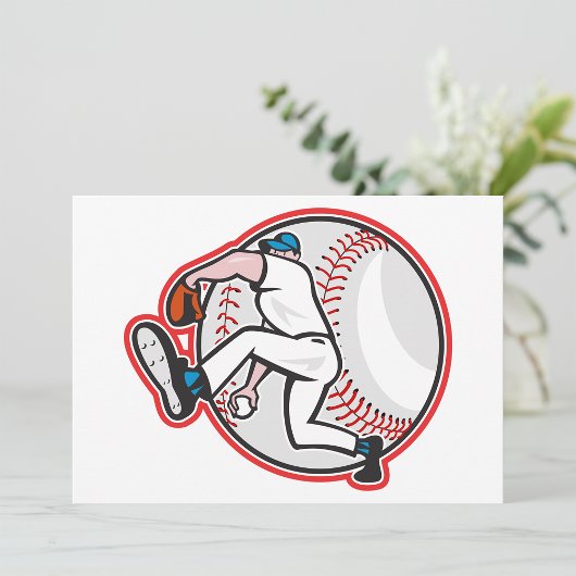 Honkbal Pitcher Uitnodigingen