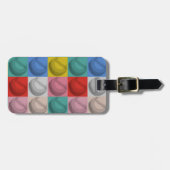 Honkbal Pop Art Bagagelabel (Voorkant horizontaal)