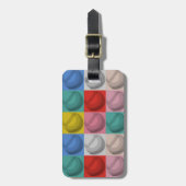 Honkbal Pop Art Bagagelabel (Voorkant verticaal)