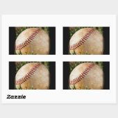 Honkbal Rechthoekige Sticker (Vel)
