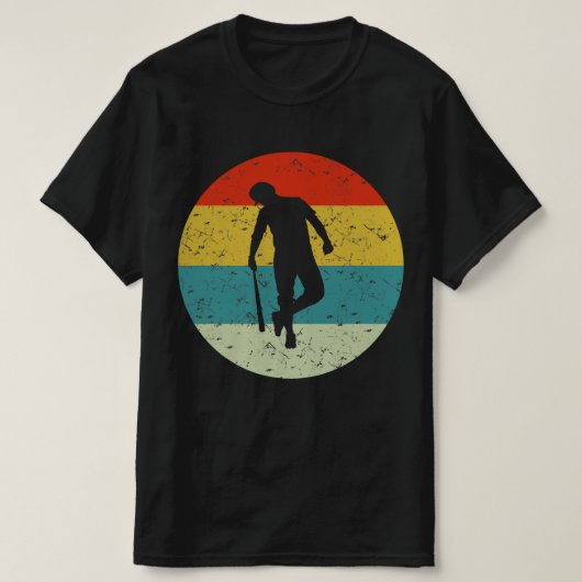  honkbal retro t-shirt (Design voorkant)