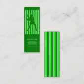 honkbal : retrorstijl : mini visitekaartje (Voorkant / Achterkant)