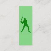 honkbal : retrorstijl : mini visitekaartje (Achterkant)